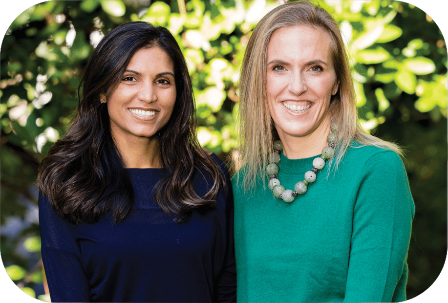 Co-founders Mona Potter, MD and  Kathryn Boger, PhD, ABPP